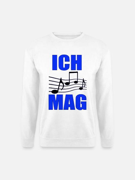 I like music Blue note layout - Unisex Sweatshirt - white