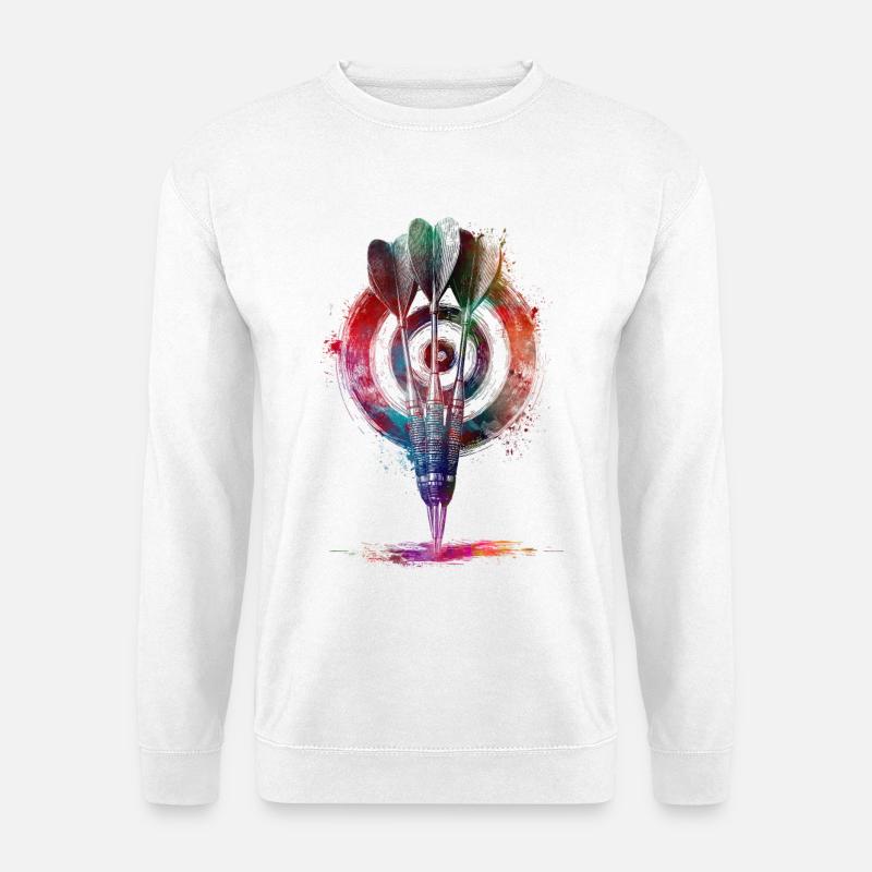 Darts Sports Art #darts #sport - Unisex Pullover - Weiß