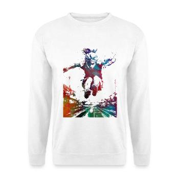 Long Jump Sport Art #sport - Unisex Sweatshirt - white - Front