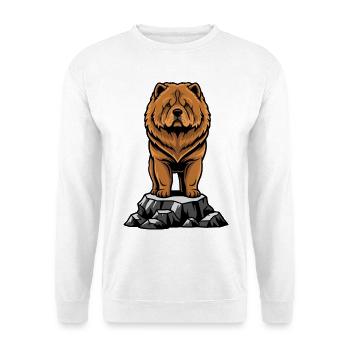 Dog Chow Chow Portrait Lion Mane - Unisex Sweatshirt - white - Front