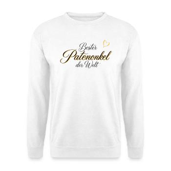 Edles Geschenk für den Patenonkel - Unisex Pullover - Weiß - Vorne