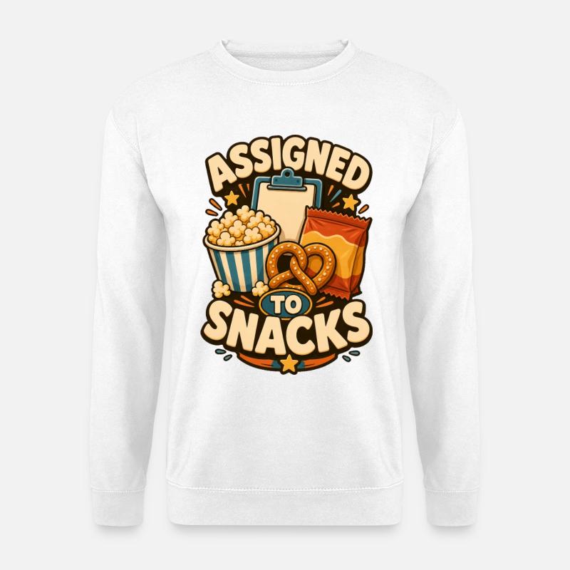 Assigned To Snacks - Unisex Sweatshirt - white