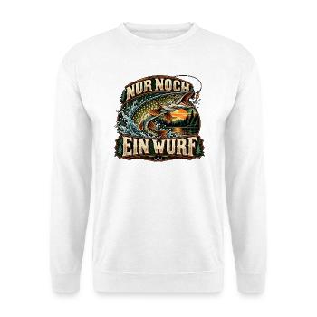 Nur Noch Ein Wurf Pike Design - Unisex Pullover - Weiß - Vorne - Alina (178cm) & Michal (187cm)