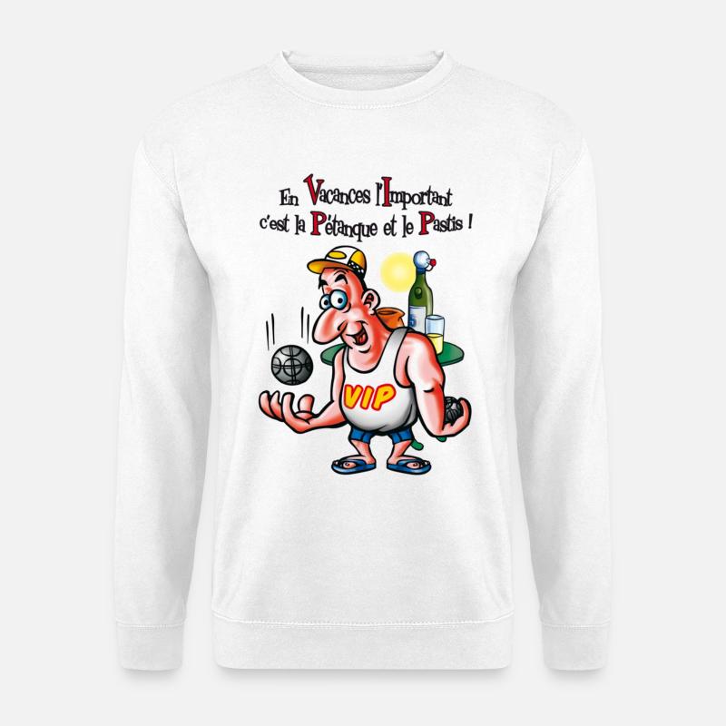 Vip petanque - Unisex Pullover - Weiß