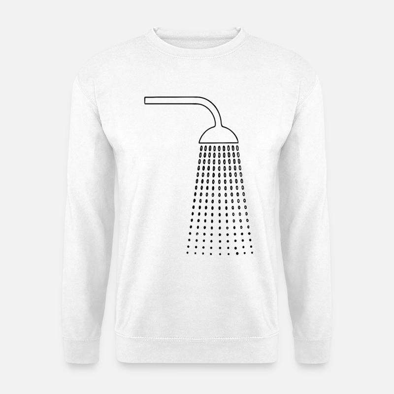 Dessins de douche - Sweat-shirt Unisexe - blanc