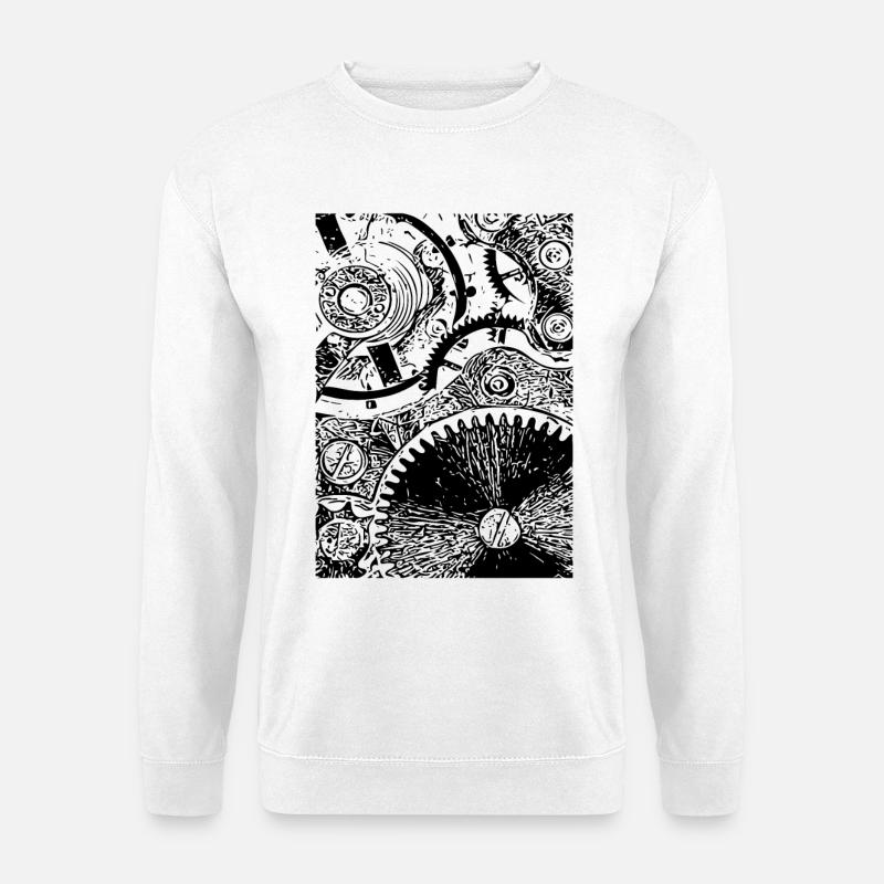Uhrwerk - Unisex Pullover - Weiß