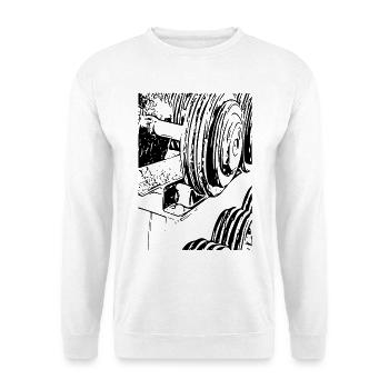dumbbell - Unisex Sweatshirt - white - Front