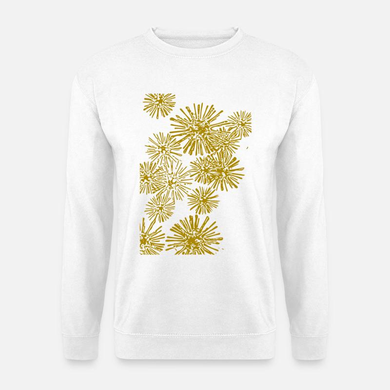 abstraktes Muster Bakterien - Unisex Pullover - Weiß