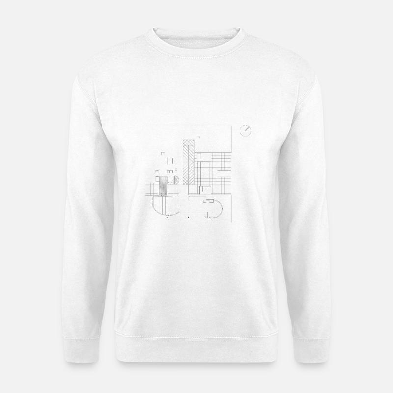 ARCHITECTURE Plan - Unisex Pullover - Weiß