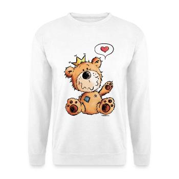 Love Bear - Teddy - Funny - Comic - Cute - Unisex Sweatshirt - white - Front
