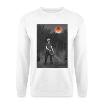 Forest worker, forester, forester, full moon - Unisex Sweatshirt - white - Front