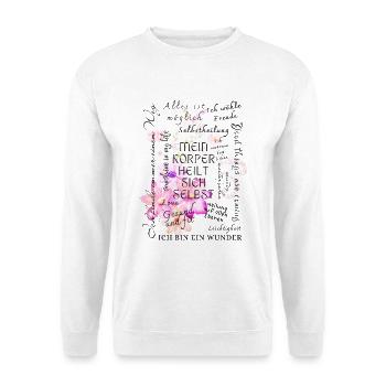 Motivation de guérison - Sweat-shirt Unisexe - blanc - Devant