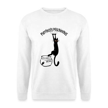 Purrfectement espiègle - Sweat-shirt Unisexe - blanc - Devant
