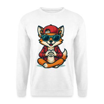 Foxy Love Vibes - Sweat-shirt Unisexe - blanc - Devant