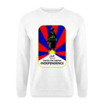 Union populaire pour l’indépendance du Tibet - Sweat-shirt Unisexe - blanc - Devant