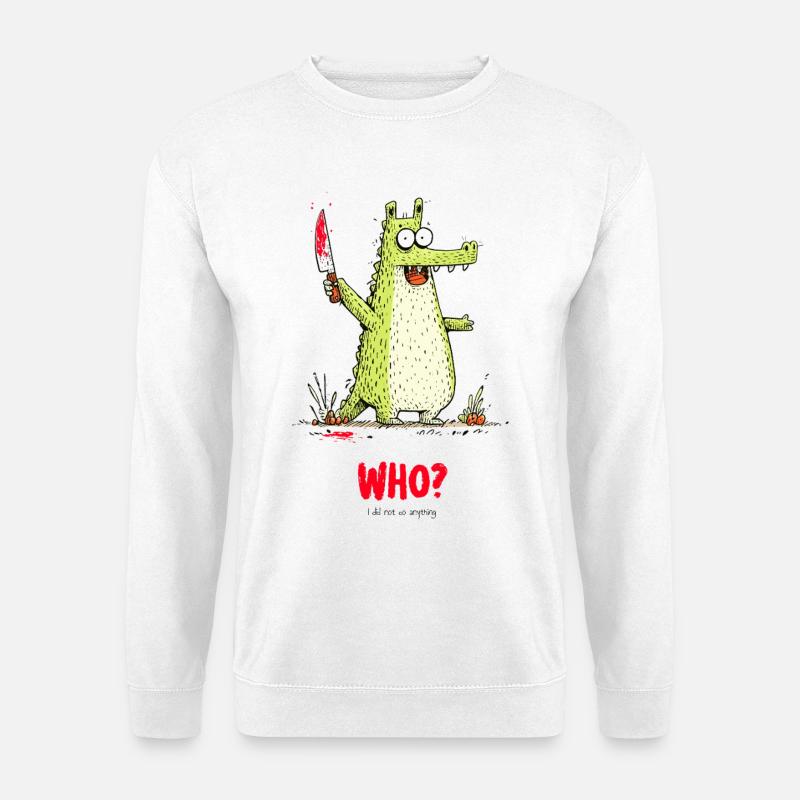 Who? - Unisex Pullover - Weiß
