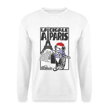 Cigale Paris - Unisex Pullover - Weiß - Vorne