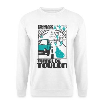 Goutte Tunnel Toulon Commando - Unisex Sweatshirt - white - Front