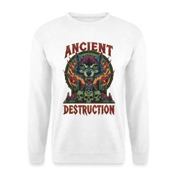 Ancient Destruction Wolf - Unisex Sweatshirt - white - Front