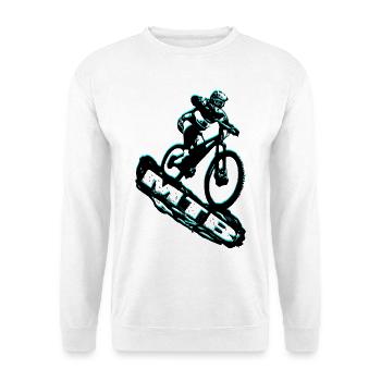 MTB bike - Unisex Pullover - Weiß - Vorne