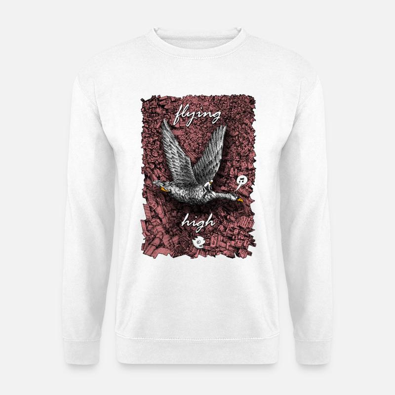 Goldene Gans - Unisex Pullover - Weiß