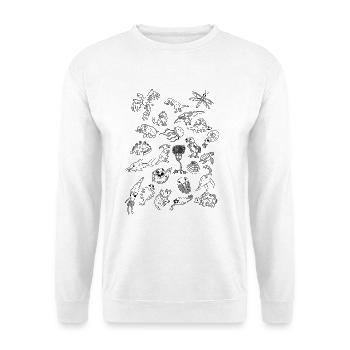 Dinosaur Fossil Trilobite Geology Paleontology - Unisex Sweatshirt - white - Front