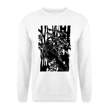 Rabe - Unisex Pullover - Weiß - Vorne
