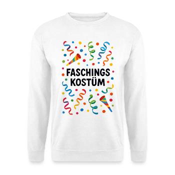 Fasching Kostüm Konfetti Faschingskostüm bunt - Unisex Pullover - Weiß - Vorne