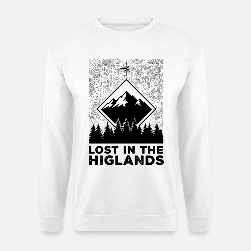 Lost In The Highlands - Unisex Pullover - Weiß