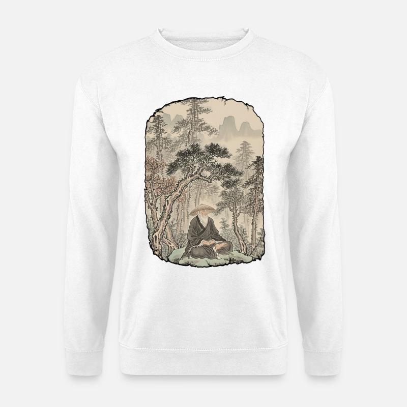 Kampfkunst Meditation Chinesische Kunst - Unisex Pullover - Weiß