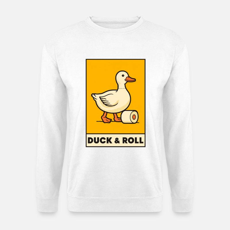 Duck & Roll - Unisex Sweatshirt - white