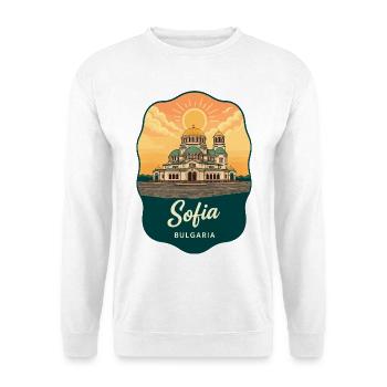 Sofia Alexander-Newski-Vintage-Abzeichen - Unisex Pullover - Weiß - Vorne