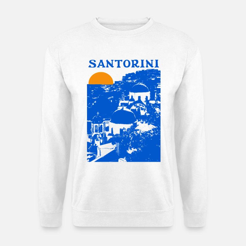 SANTORINI - Unisex Sweatshirt - white