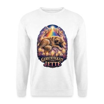 Gerechtigkeit für Hund Jette – Fellnasen - Unisex Pullover - Weiß - Vorne