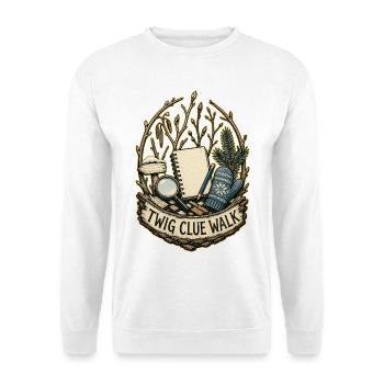 TWIG CLUE WALK - Unisex Sweatshirt - white - Front
