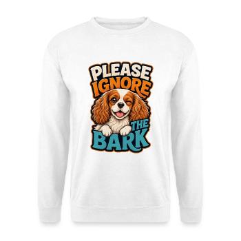 Kavallerier King Charles Spaniel - Unisex Pullover - Weiß - Vorne - Alina (178cm) & Michal (187cm)
