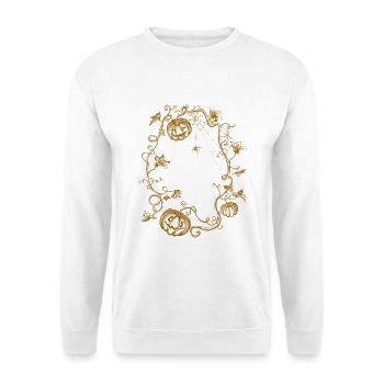 Halloween Vintage  - Unisex Pullover - Weiß - Vorne - Alina (178cm) & Michal (187cm)