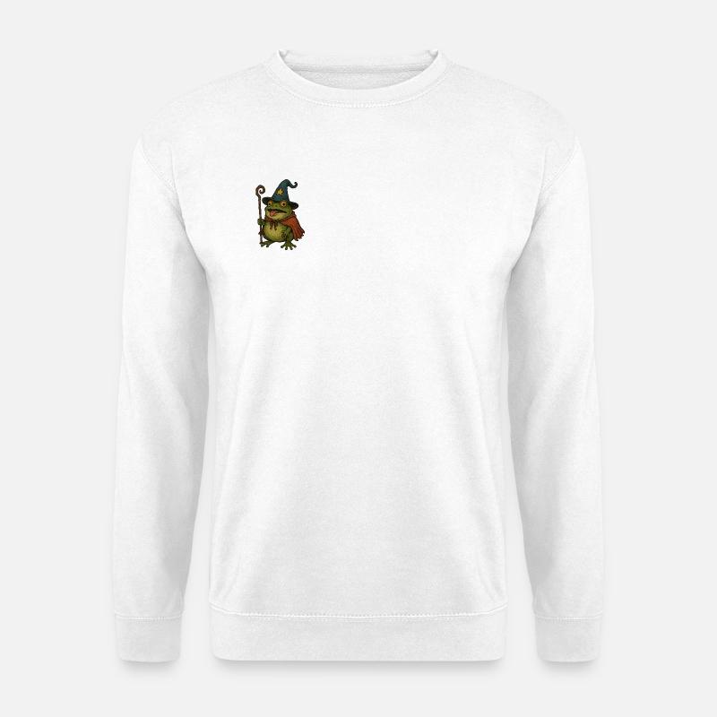 Magical Frog Weaker with Magic Hat - Unisex Sweatshirt - white