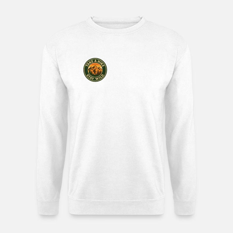 Take A Hike - Stay Wild - Unisex Pullover - Weiß