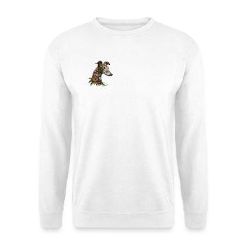 Galgo Fleurs Sauvages No1 - Sweat-shirt Unisexe - blanc - Devant
