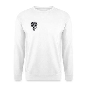 Dragon celtique sur croix nœud - Sweat-shirt Unisexe - blanc - Devant