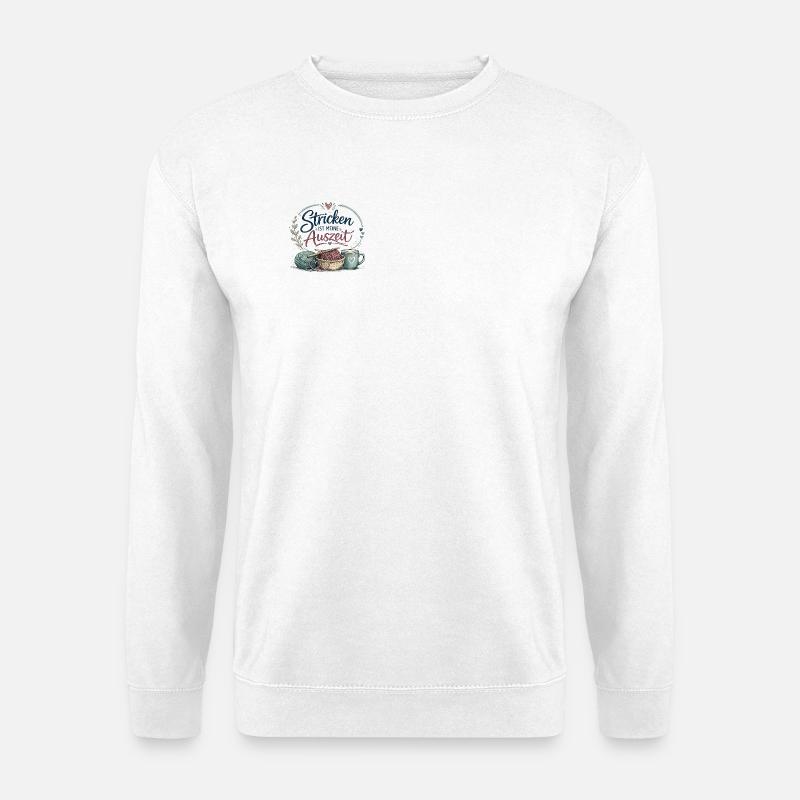 Stricken ist meine Auszeit - Unisex Pullover - Weiß