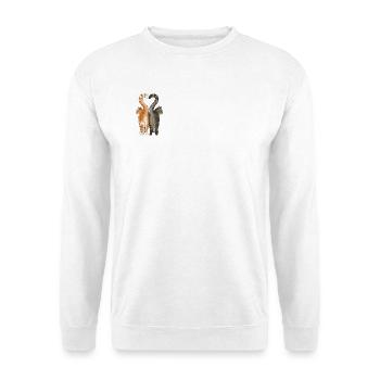 Cat_Lovers_ - Sweat-shirt Unisexe - blanc - Devant