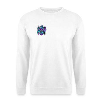 SATO – Street Art Edition 🎨🔥 - Unisex Pullover - Weiß - Vorne - Alina (178cm) & Michal (187cm)