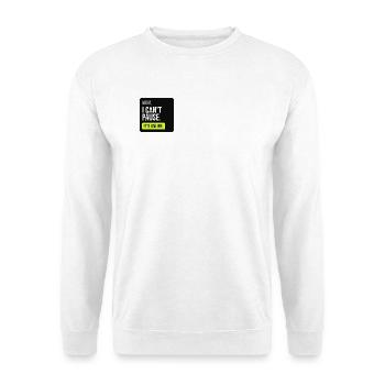 Mama, ich kann nicht pausieren. Es ist online. - Unisex Pullover - Weiß - Vorne - Alina (178cm) & Michal (187cm)