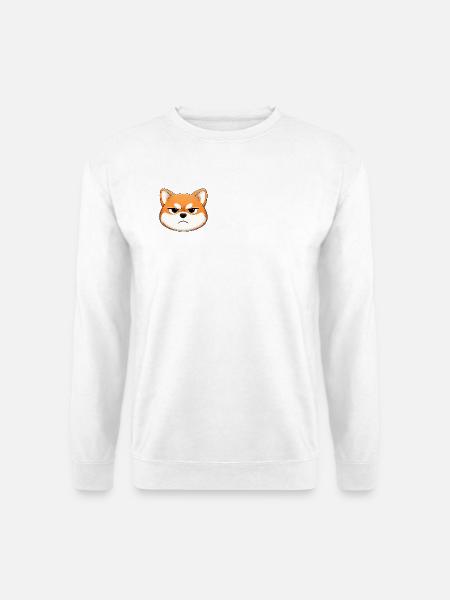 Grumpy, the shiba inu who makes a face - Unisex Sweatshirt - white
