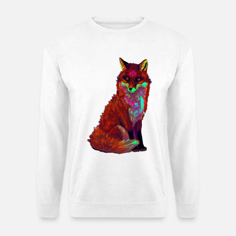 Roter Fuchs - Unisex Pullover - Weiß