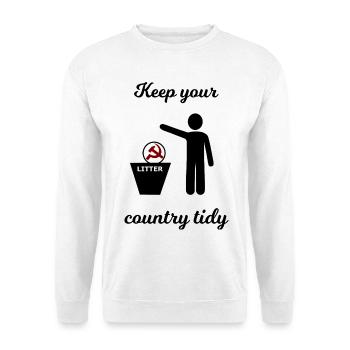 Sozialismus und Kapitalismus lustig - Unisex Pullover - Weiß - Vorne