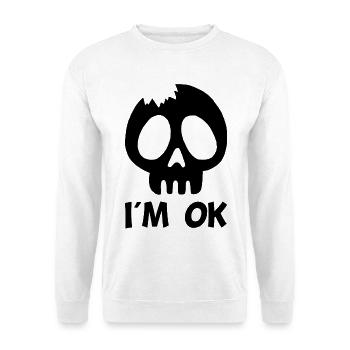 Je vais bien (noir) - Sweat-shirt Unisexe - blanc - Devant