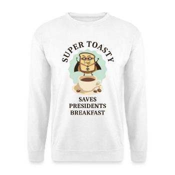 Super Heroes Toast Bread - Sweat-shirt Unisexe - blanc - Devant